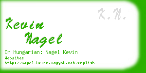 kevin nagel business card